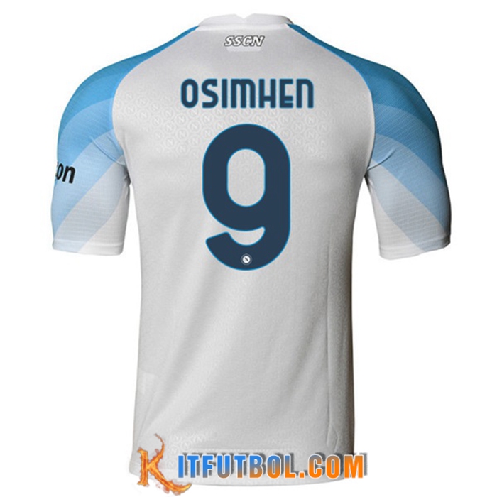 Camisetas De Futbol SSC Napoli (OSIMHEN #9) 2022/2023 Segunda