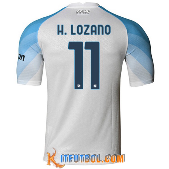 Camisetas De Futbol SSC Napoli (H. LOZANO #11) 2022/2023 Segunda