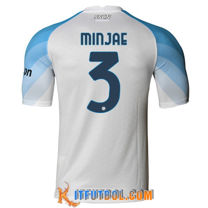 Camisetas De Futbol SSC Napoli (MINJAE #3) 2022/2023 Segunda