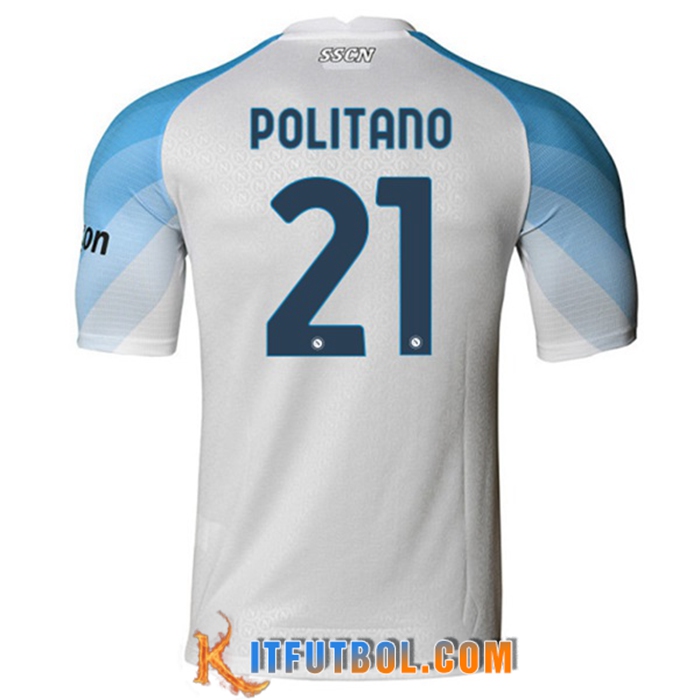 Camisetas De Futbol SSC Napoli (POLITANO #21) 2022/2023 Segunda