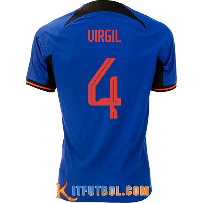 Camiseta Nacional Países Bajos (VIRGIL #4) 2022/2023 Segunda