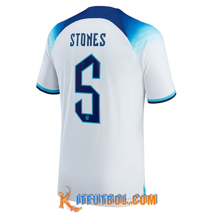 Camiseta Nacional Inglaterra (STONES #5) 2022/2023 Primera