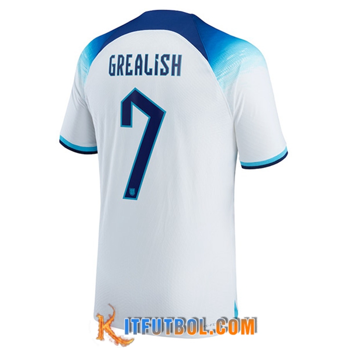 Camiseta Nacional Inglaterra (GREALISH #7) 2022/2023 Primera
