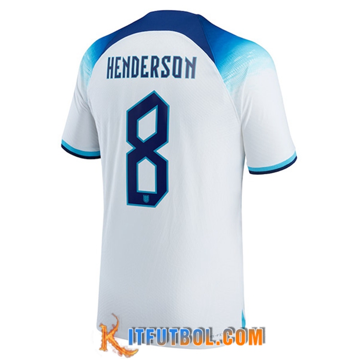 Camiseta Nacional Inglaterra (HENDERSON #8) 2022/2023 Primera