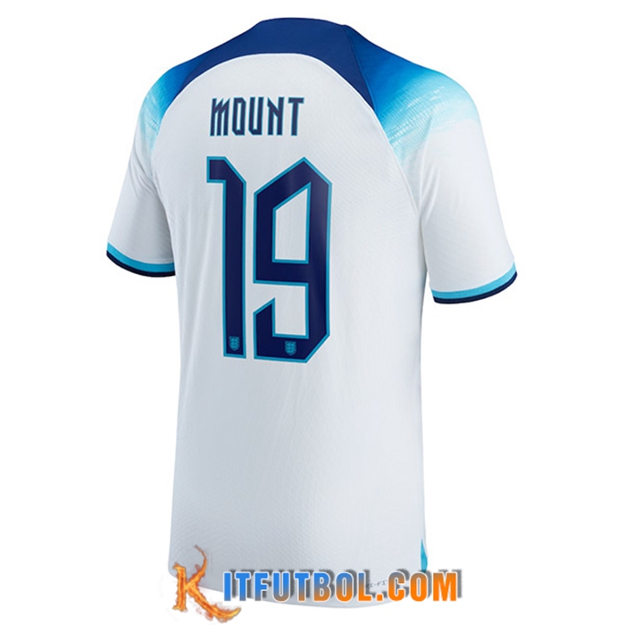 Camiseta Nacional Inglaterra (MOUNT #19) 2022/2023 Primera