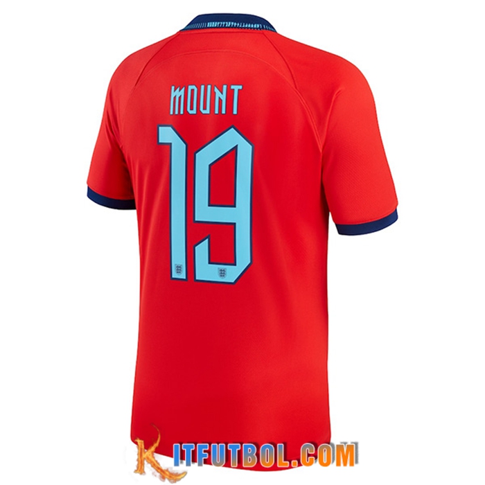 Camiseta Nacional Inglaterra (MOUNT #19) 2022/2023 Segunda