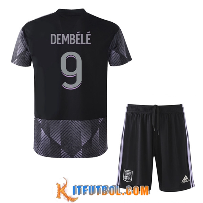 Camisetas De Futbol Lyon (DEMBÉLÉ #9) Ninos Tercera 2022/2023