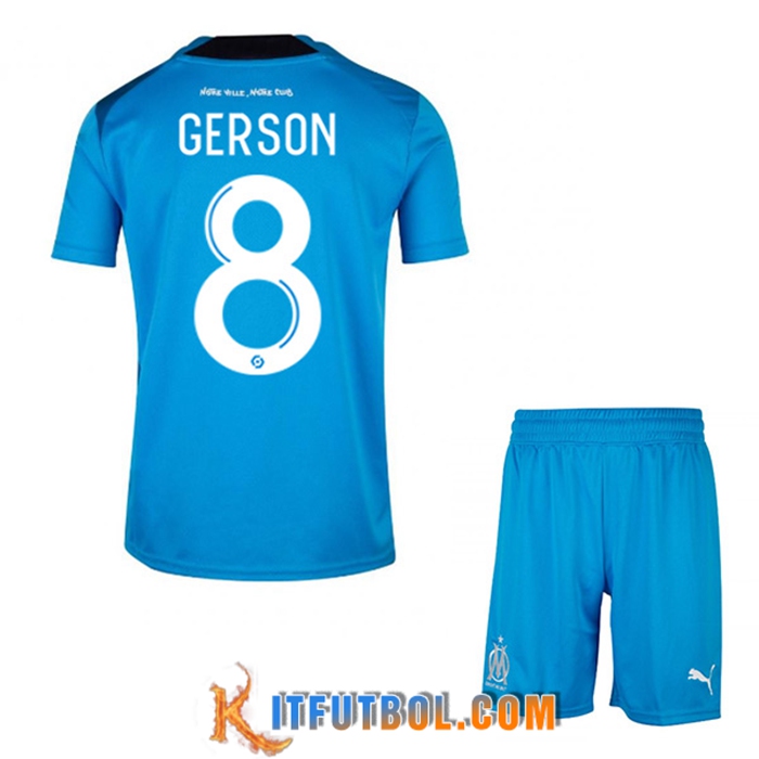 Camisetas De Futbol Marsella (GERSON #8) Ninos Tercera 2022/2023