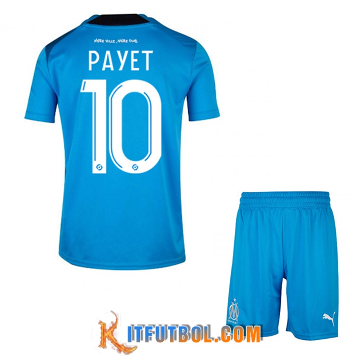 Camisetas De Futbol Marsella (PAYET #10) Ninos Tercera 2022/2023
