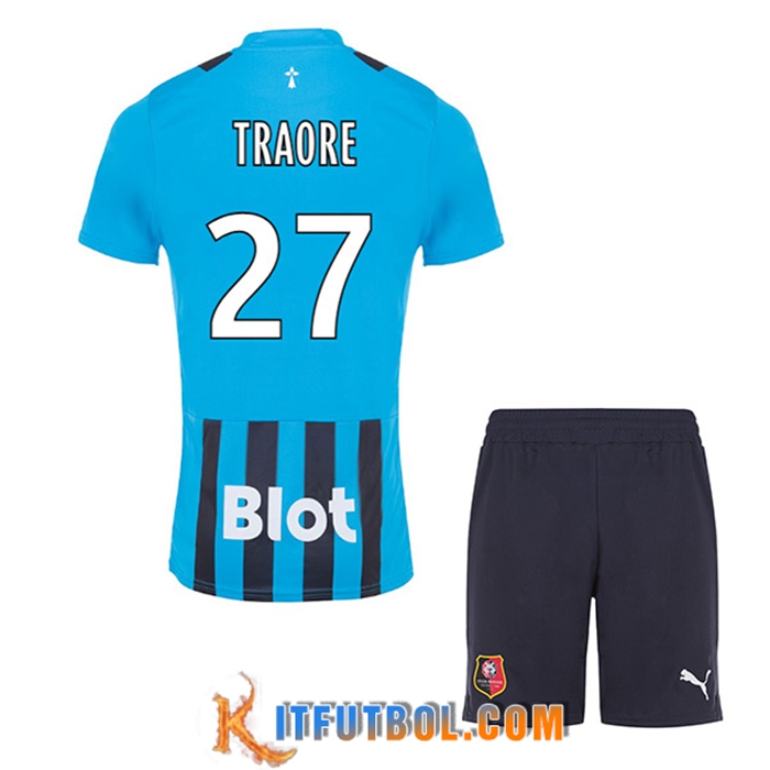 Camisetas De Futbol Stade Rennais (TRAORE #27) Ninos Tercera 2022/2023