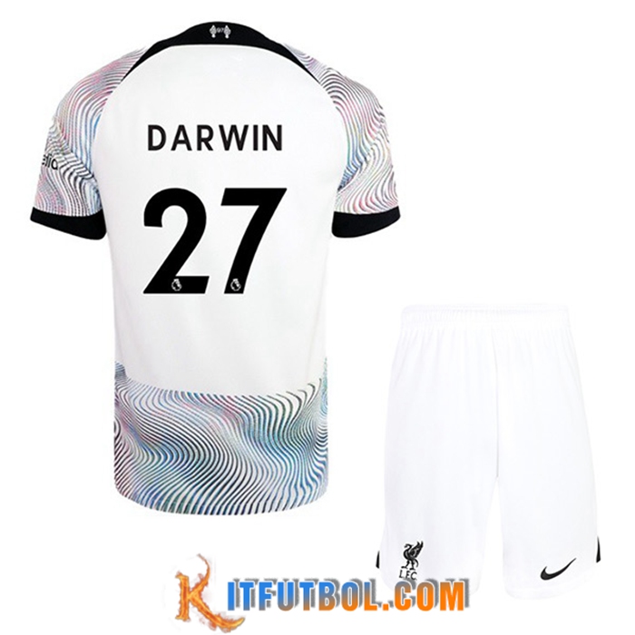 Camisetas De Futbol Liverpool (DARWIN #27) Ninos Segunda 2022/2023