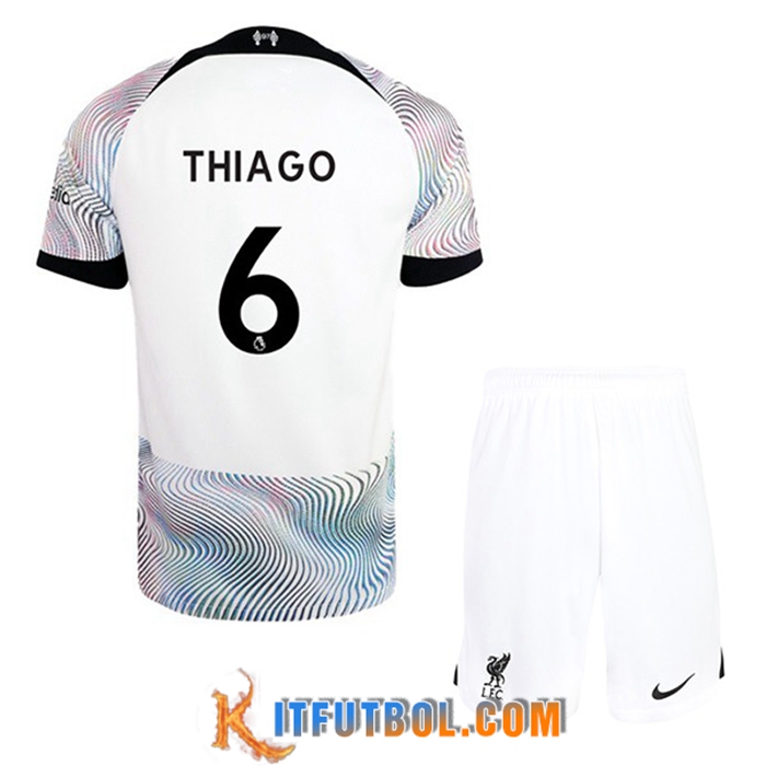 Camisetas De Futbol Liverpool (THIAGO #6) Ninos Segunda 2022/2023