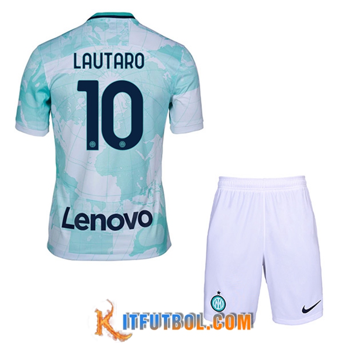 Camisetas De Futbol Inter Milan (LAUTARO #10) Ninos Segunda 2022/2023