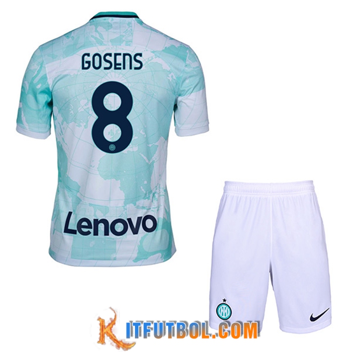 Camisetas De Futbol Inter Milan (GOSENS #8) Ninos Segunda 2022/2023
