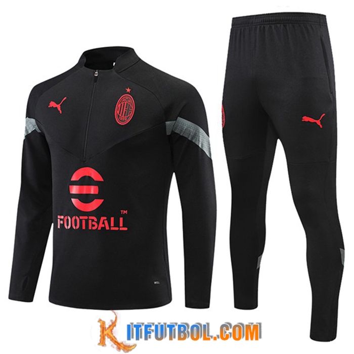 Chandal Equipos De Futbol AC Milan Negro 2022/2023