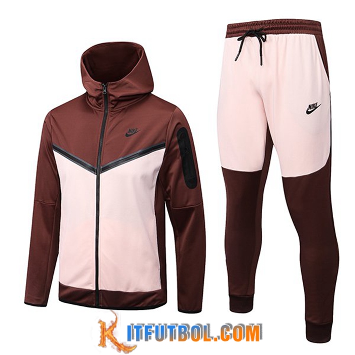 Rompevientos Chaqueta Con Capucha NIKE Rosa/Marrón 2022/2023