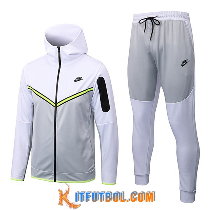 Rompevientos Chaqueta Con Capucha NIKE Gris/Blanco 2022/2023