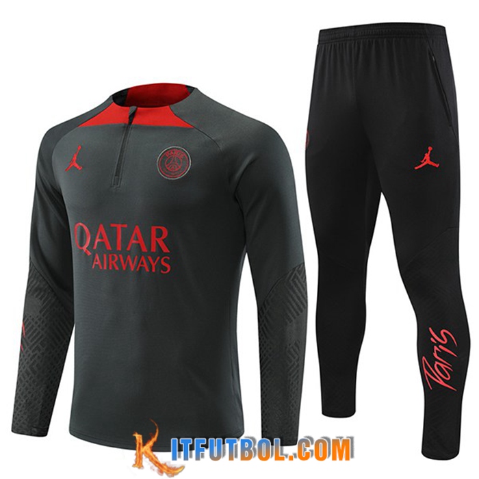 Chandal Equipos De Futbol PSG Gris Oscuro 2022/2023