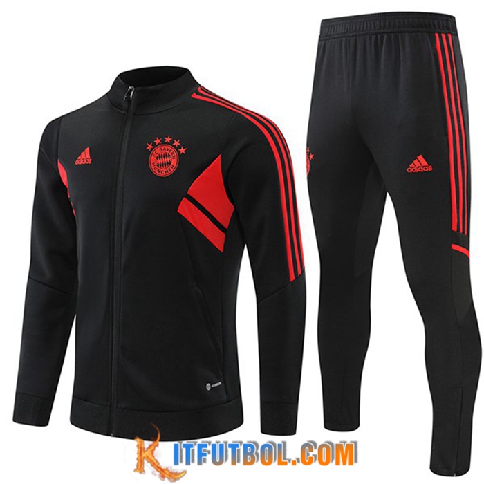 Chandal Equipos De Futbol - Chaqueta Bayern Munich Negro 2022/2023
