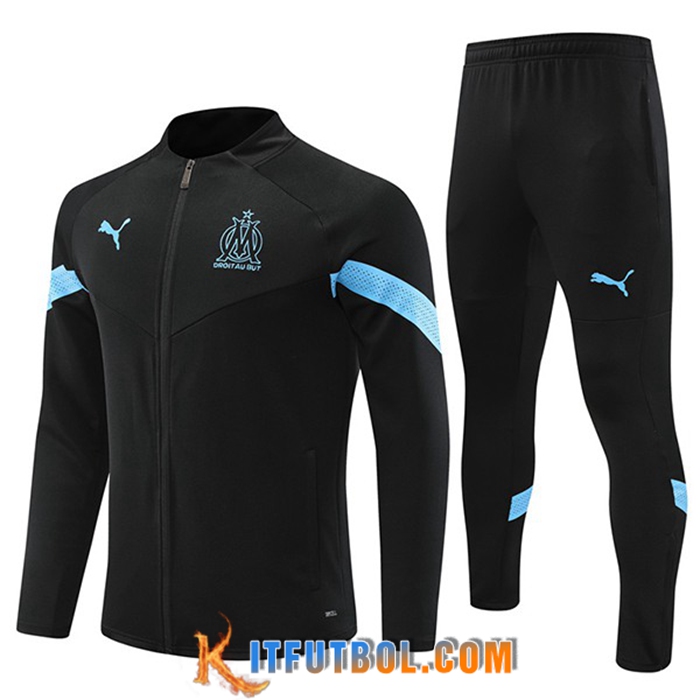 Chandal Equipos De Futbol - Chaqueta Marsella Negro 2022/2023