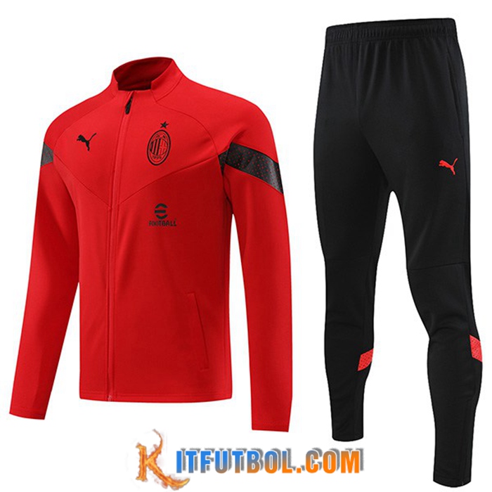 Chandal Equipos De Futbol - Chaqueta AC Milan Rojo 2022/2023