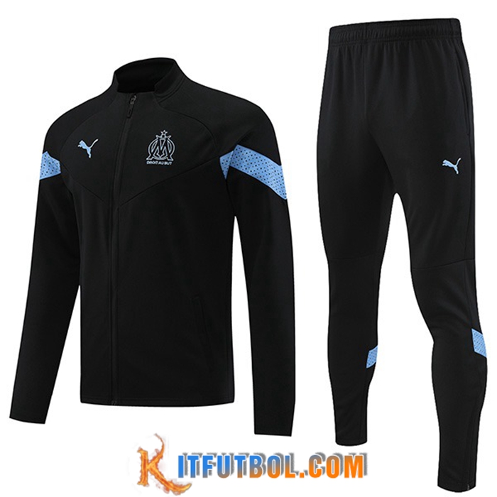 Chandal Equipos De Futbol - Chaqueta Marsella Negro 2022/2023