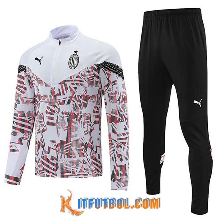 Chandal Equipos De Futbol AC Milan Blanco 2022/2023