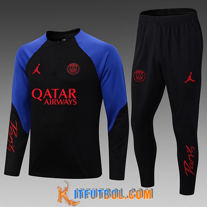 Chandal Equipos De Futbol Jordan PSG Ninos Negro/Azul 2022/2023