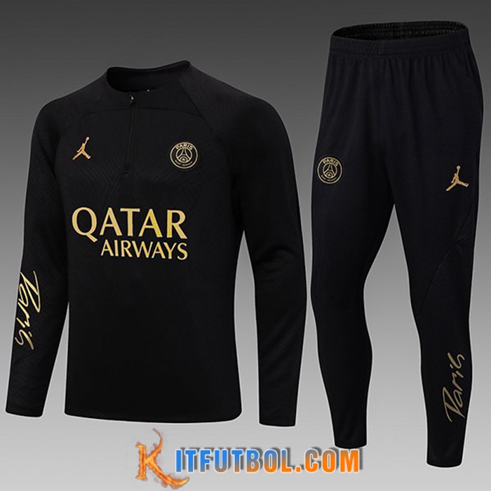 Chandal Equipos De Futbol Jordan PSG Ninos Negro 2022/2023