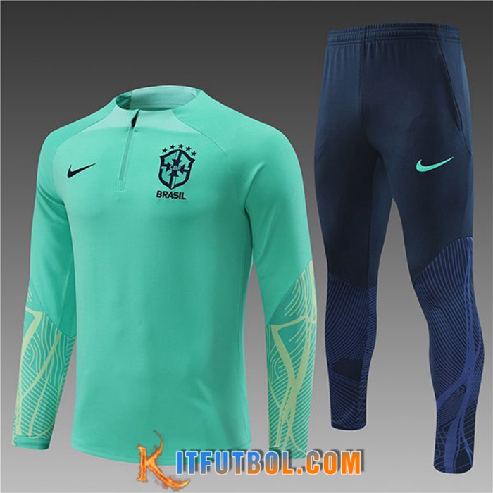 Chandal Equipos De Futbol Brasil Ninos Verde 2022/2023