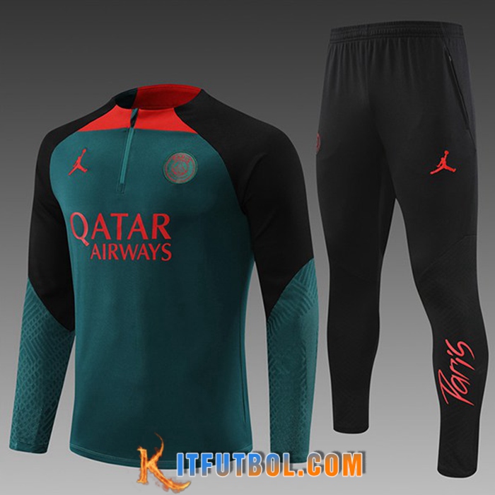 Chandal Equipos De Futbol Jordan PSG Ninos Verde 2022/2023