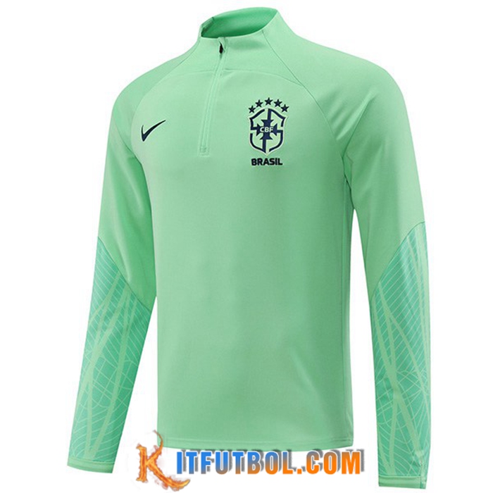 Sudadera De Entrenamiento Brasil Verde 2022/2023