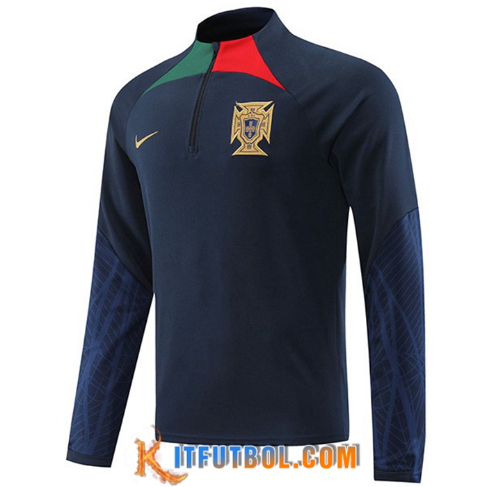Sudadera De Entrenamiento Portugal Azul Marino 2022/2023