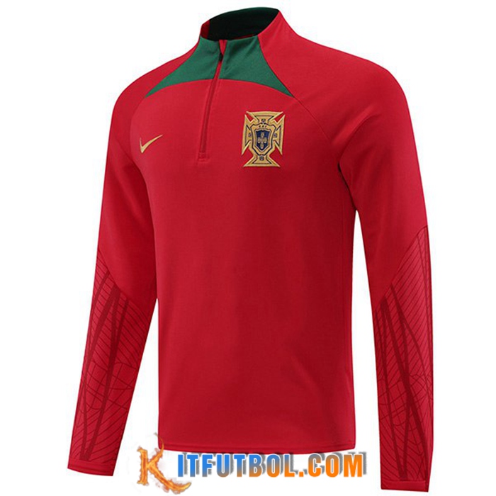 Sudadera De Entrenamiento Portugal Rojo 2022/2023