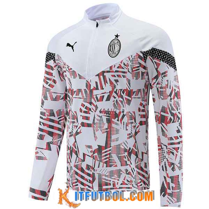Sudadera De Entrenamiento AC Milan Blanco 2022/2023