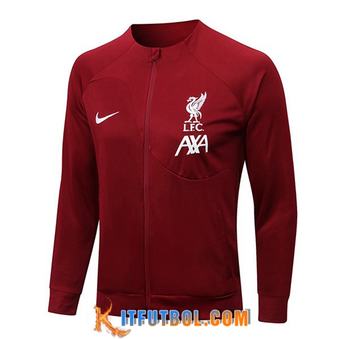 Chaquetas Futbol FC Liverpool Rojo Oscuro 2022/2023