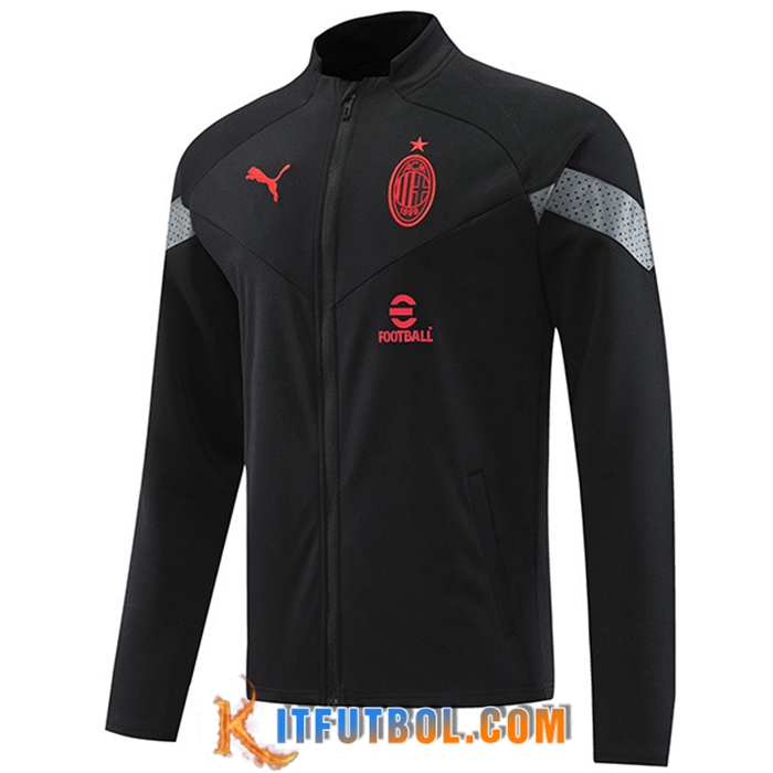 Chaquetas Futbol AC Milan Negro 2022/2023