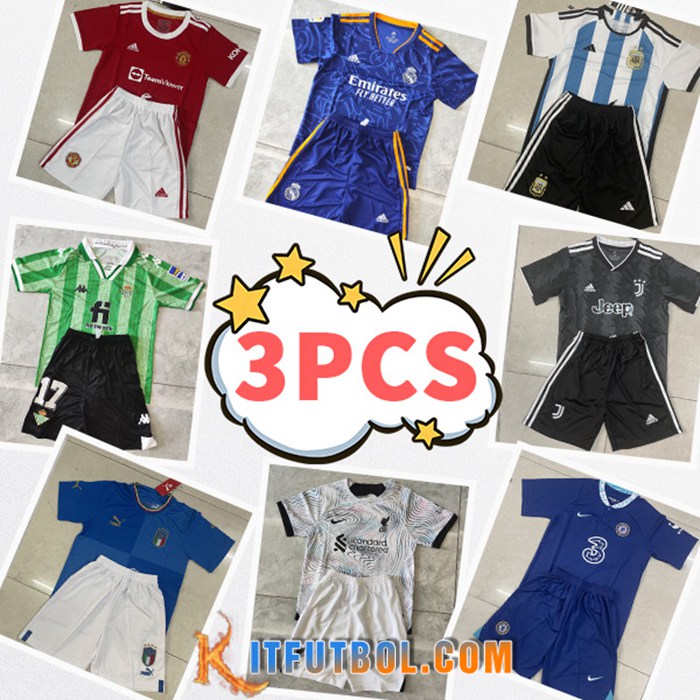 Camisetas De Futbol Ninos - Enviado Al Azar 3PCS