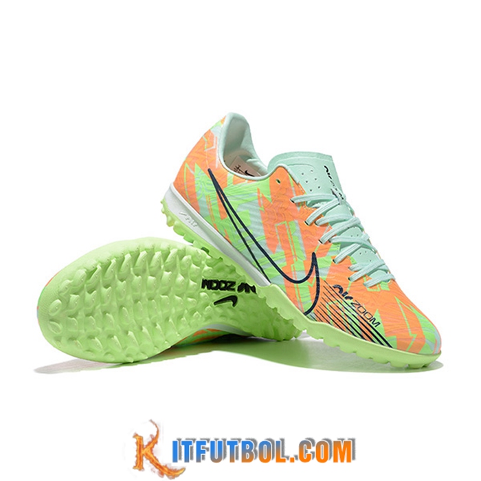 Nike Botas De Fútbol Air Zoom Mercurial Vapor- XV Academy TF Verde/Naranja
