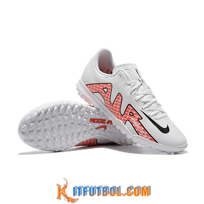 Nike Botas De Fútbol Air Zoom Mercurial Vapor- XV Academy TF Blanco/Rojo