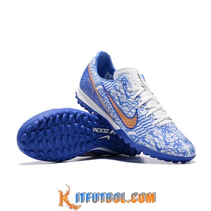 Nike Botas De Fútbol Air Zoom Mercurial Vapor- XV Academy TF Azul/Blanco
