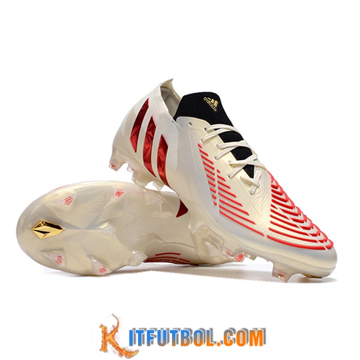 Adidas Botas De Fútbol PREDATOR EDGE.1 LOW FG Dorado/Rojo