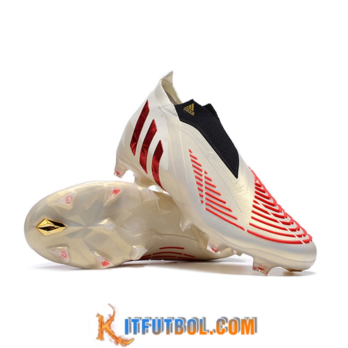Adidas Botas De Fútbol Predator Edge Geometric+ FG Dorado/Rojo