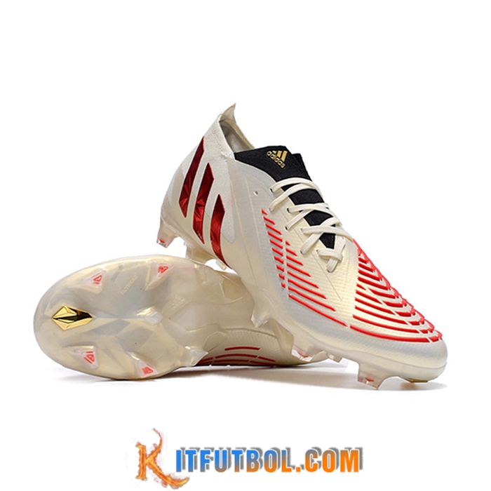 Adidas Botas De Fútbol Predator Edge Geometric.1 FG Dorado/Rojo
