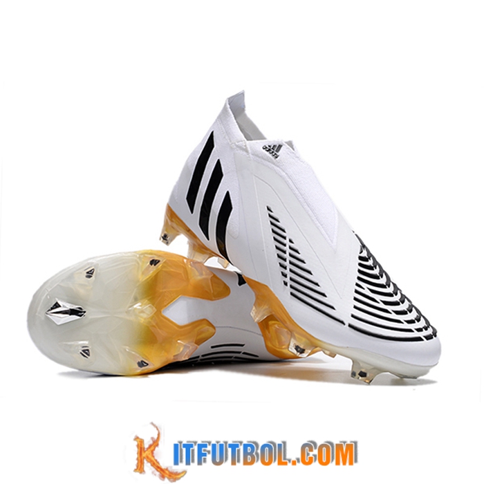 Adidas Botas De Fútbol Predator Edge Geometric+ FG Blanco/Negro