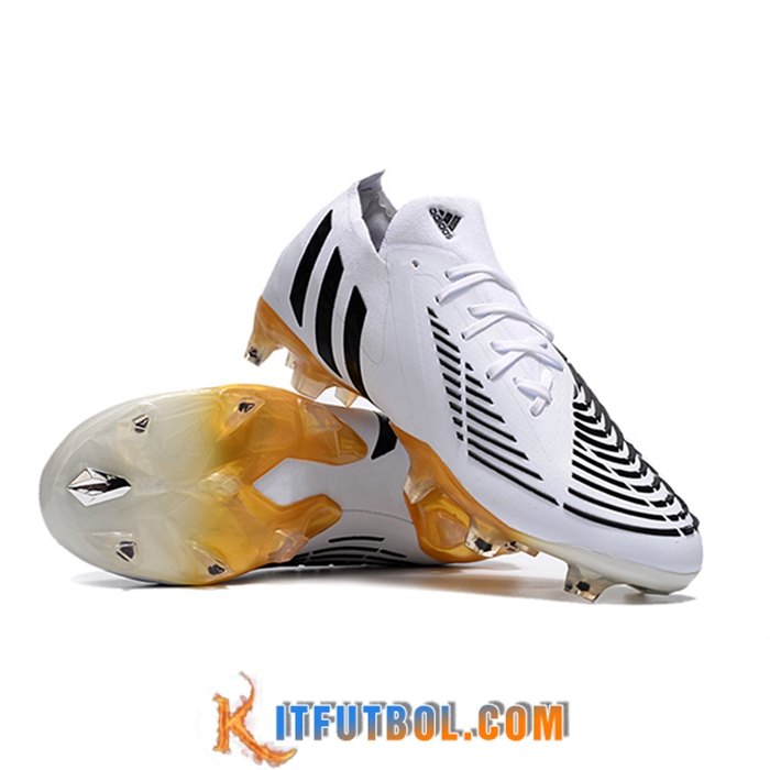 Adidas Botas De Fútbol Predator Edge Geometric.1 FG Blanco/Negro
