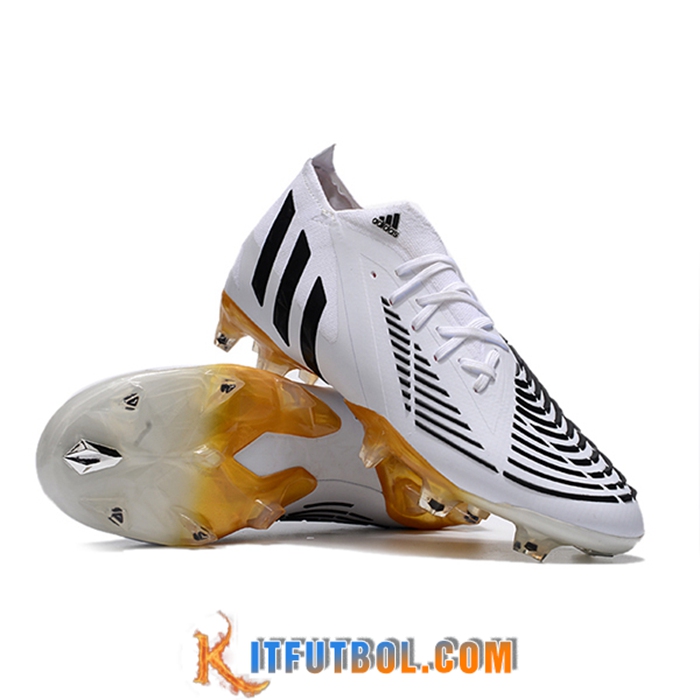Adidas Botas De Fútbol Predator Edge Geometric.1 FG Blanco/Negro