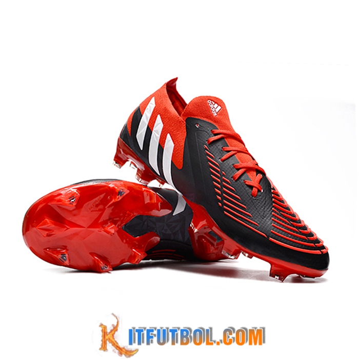Adidas Botas De Fútbol Predator Edge Geometric.1 FG Rojo/Negro