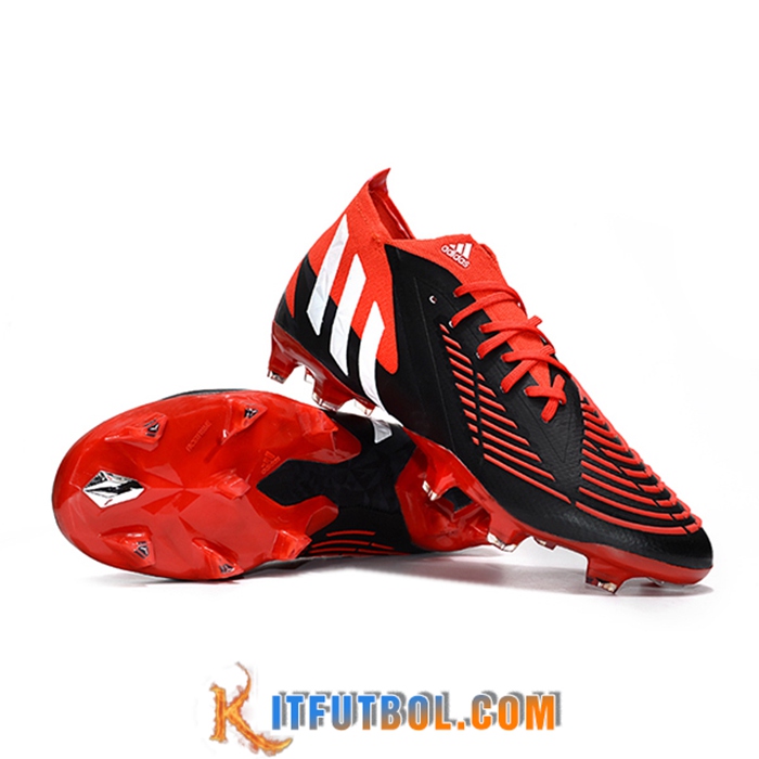 Adidas Botas De Fútbol Predator Edge Geometric.1 FG Rojo/Negro