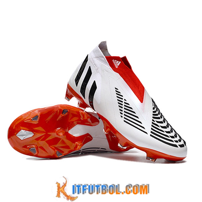 Adidas Botas De Fútbol Predator Edge+ FG Blanco/Negro